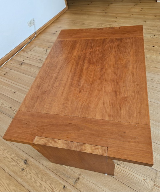 Hölzerner Couchtisch, Kirschholzfurnier, Merk onbekend, Couchtische, Braun, Modern (Foto 4 von 5)