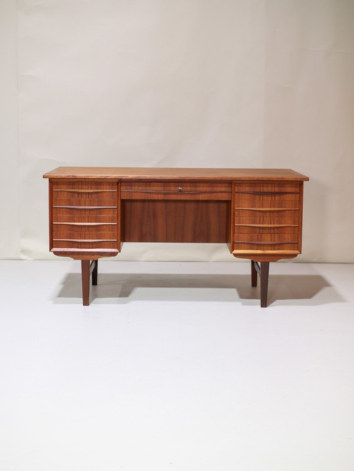Freestanding desk Danish vintage teak