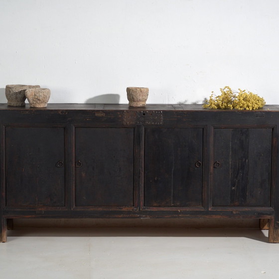 Buffet bas ancien peint en bois d'orme – Chine, circa 1900 (photo 4 of 40)