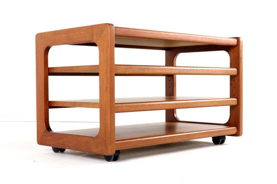 Image 1 of Meuble audio vintage sur chariot « Hogager », design danois