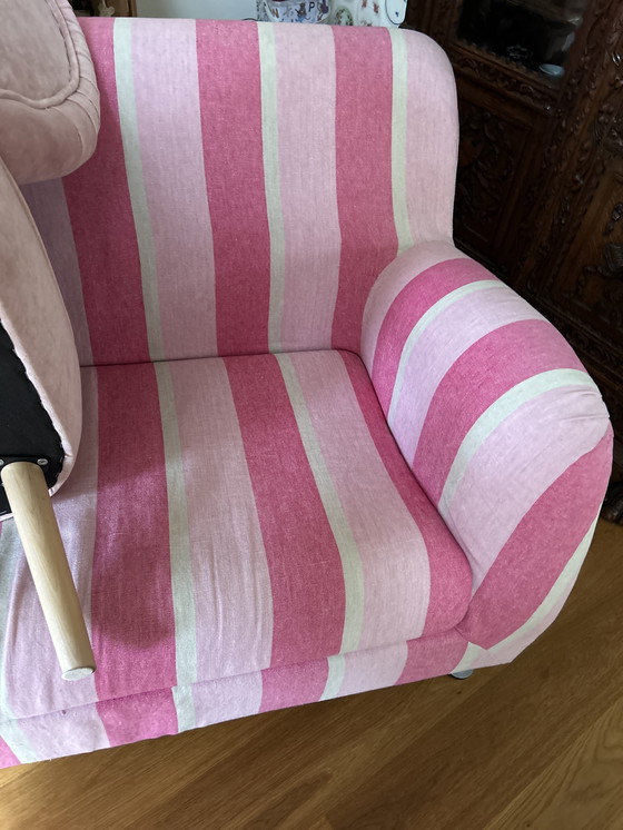 Image 1 of Panca Ikea a 2 posti con rivestimento Designers Guild