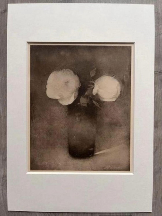 Image 1 of Jan Mankes 1889-1920 / Eliogravura originale Peonie in un vaso 1923