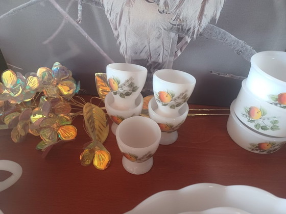 Image 1 of Large lot of vintage Arcopal Fruit de France dinnerware