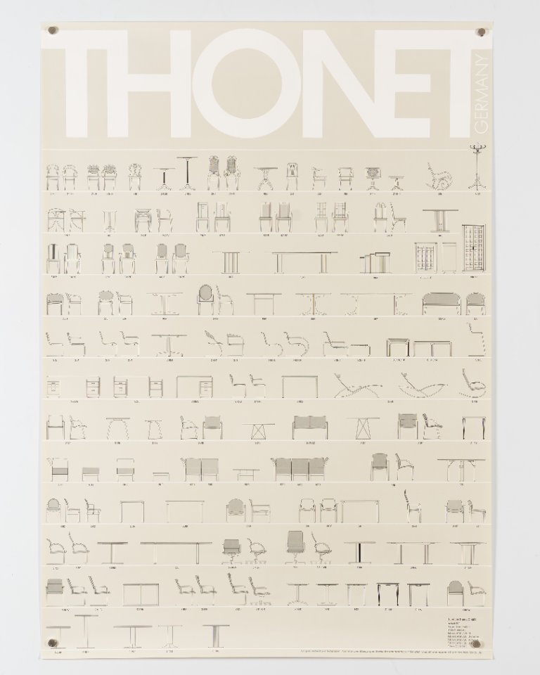 Thonet Furniture – 1989 – Original Vintage Advertising Poster