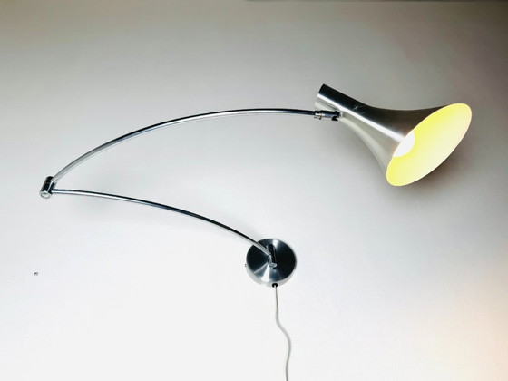 Image 1 of Applique murale à bras articulé en forme de trompette, par Hala Zeist, Pays-Bas, années 1980