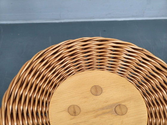 Image 1 of Een paar ULUV rotan bijzettafels van Jan Kalous, jaren 70.