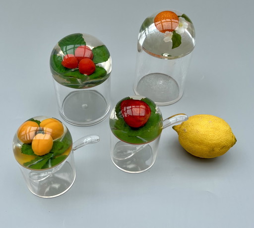 Vintage convolute - jam jars & plexiglass objects - 60s/70s