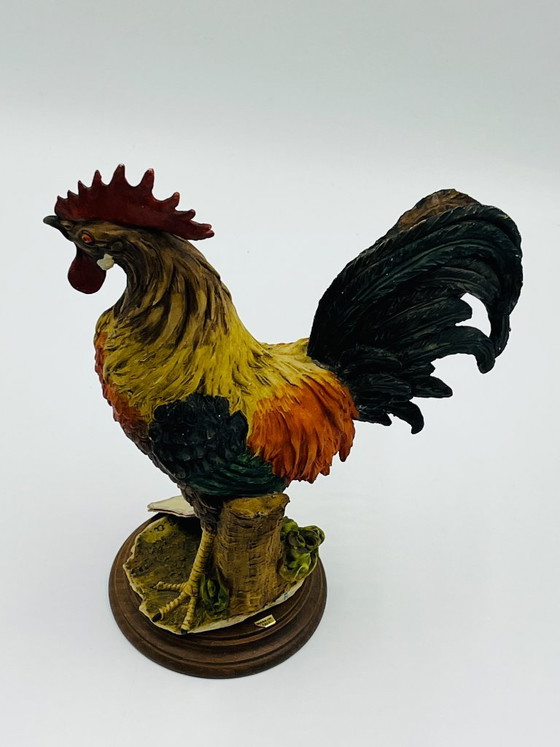 Escultura Gallo en polvo de alabastro Giuseppe Armani, Guiseppe Armani, Objetos decorativos, Cerámica, Madera (foto 4 de 14)