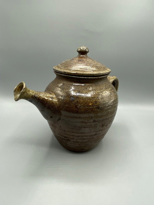 Bruin geglazuurde aardewerken theepot – Workshop aardewerk – tafelaccessoires, Ceramic (photo 2 of 9)