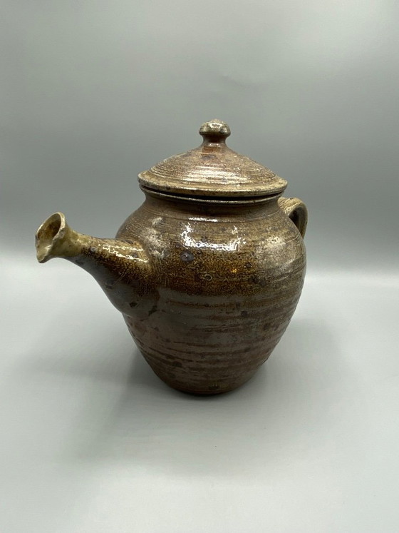 Bruin geglazuurde aardewerken theepot – Workshop aardewerk – Artisanat, Tafelaccessoires, Ceramic (photo 2 of 9)