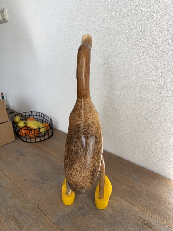 Anatra in Legno Fatta a Mano – Oggetti decorativi – 43 cm (photo 8 of 10)