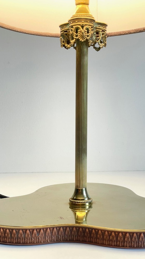 Image 1 of LAMPADA VINTAGE Clover IN OTTONE MASSICCIO