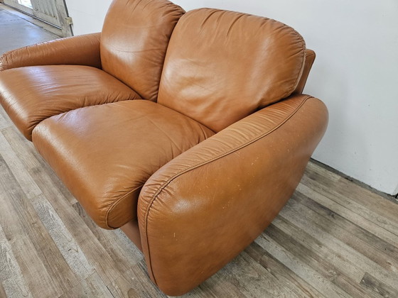 Divano letto a due posti "Piumotto" di Arrigo Arrigoni per Busnelli, 1970 – Divani 2 posti, Pelle (photo 2 of 20)