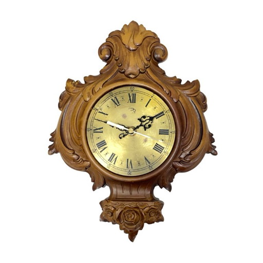 Orologio da parete UPG Halle – stile eclettico, anni '70, funzionante. – klokken, Metal, Plastic