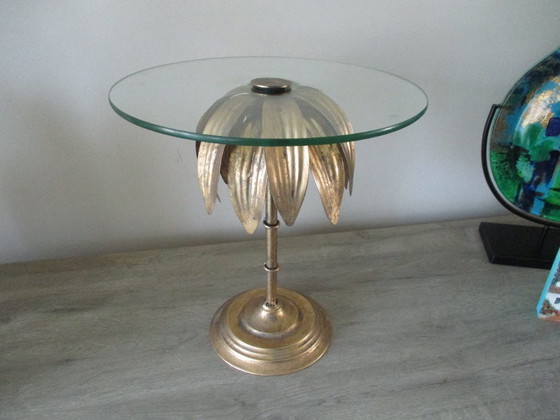 Image 1 of Cake stand, Hollywood Regency style, palm tree, bronze, 32 cm.