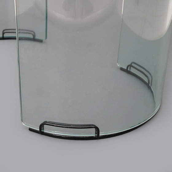 Image 1 of Tavolino "Adam" in vetro trasparente di Luigi Massoni per Gallotti e Radice, anni '70