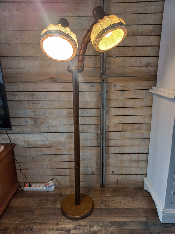 Image 1 of Lampada da terra vintage Steinhauer con doppio paralume, anni '60/'70