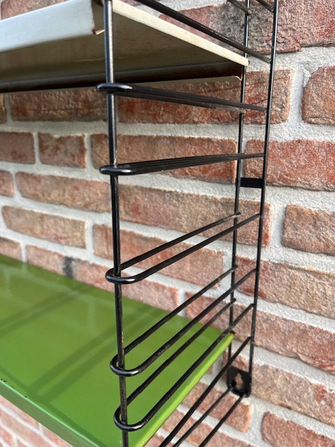 Vintage dubbel Tomado-wandsysteem – Wandrek, Metal (photo 11 of 15)