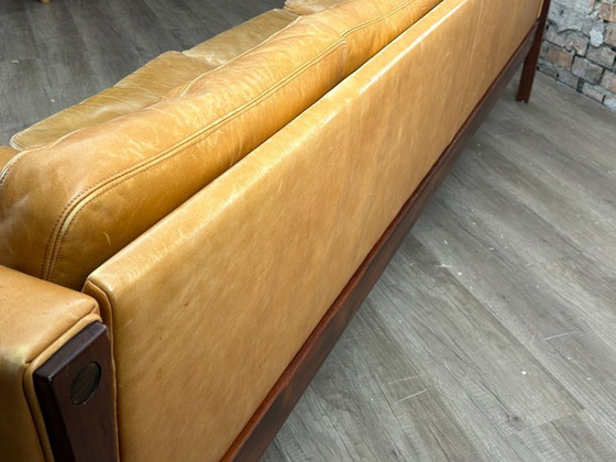 AP Stolen AP63/4 – Cuir marron clair | Hans J. Wegner – Canapés, Leather, Wood (photo 14 of 18)