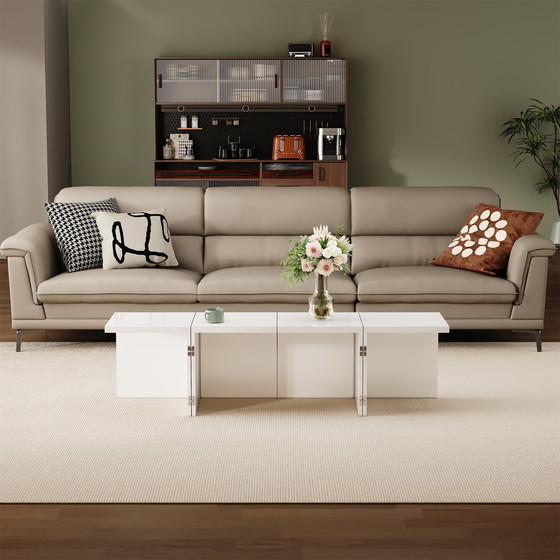 Image 1 of Urban Meuble White Glossy square coffee table, table top with free combination UVVEDS