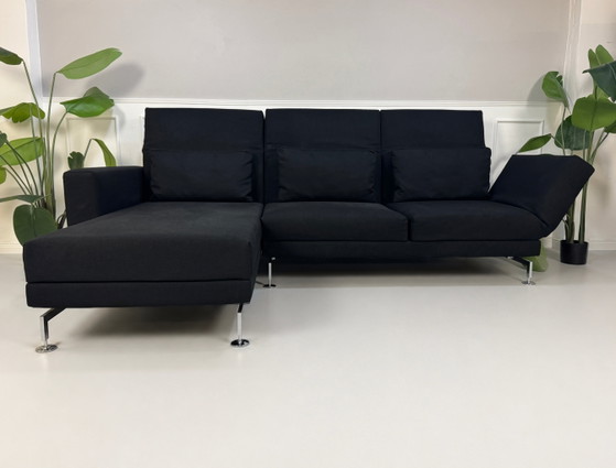 Image 1 of Brühl Moule Ecksofa Stoff Canapé Noir