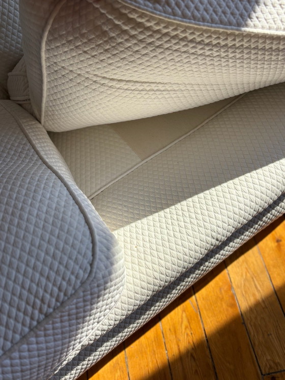 Canapé Poltrona Frau, Textile, Bois, Crème (photo 9 sur 9)