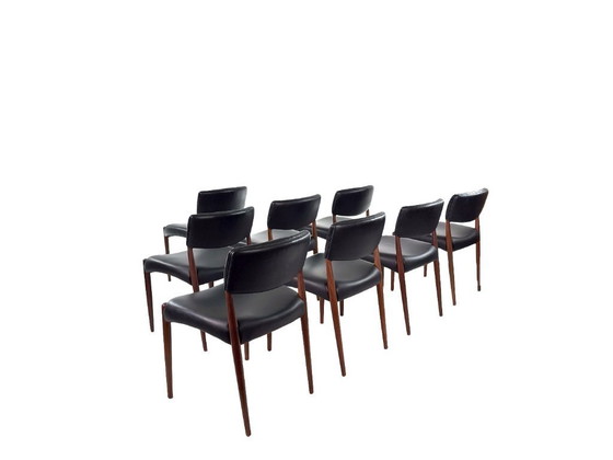 Image 1 of Set di 8 sedie danesi in teak di Aksel Bender Madsen e Ejnar Larsen