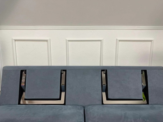 Image 1 of Brühl Alba Designer Sofa Couch Stoff Blau