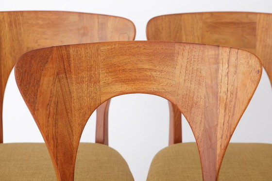 Image 1 of Set of 6 Niels Koefoed “Peter” Teak Dining Chairs, Denmark 1960s–1970s | Danish Mid-Century Modern Vintage Chairs