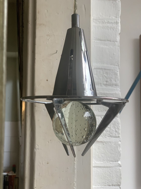 Image 1 of Lámpara Kingston Space Cascade con esferas de cristal de Murano