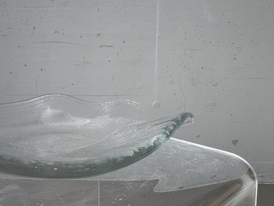 Image 1 of Kleine Glasi Hergiswil Glasschale mit Wellenrand, Schweiz, 1960er–1970er Jahre
