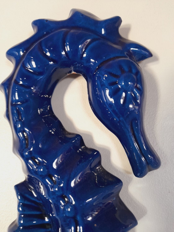 Image 1 of Paire d hippocampes en céramique 
