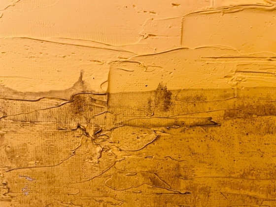 Image 1 of Oil painting on canvas, Egyptian desert landscape "Sun"