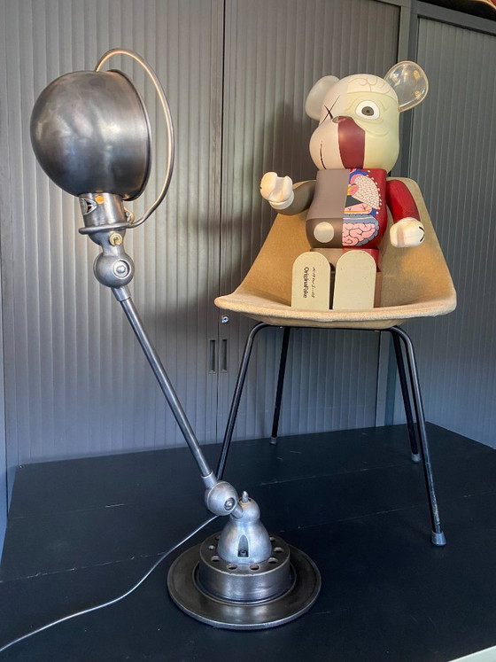Image 1 of Jieldé 1-Arm Lamp with Graphite Patina, Industrial Vintage