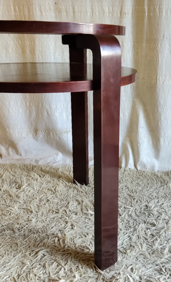 Art Deco Solid Wood Side Table - Mid-20th Century (photo 8 of 8)