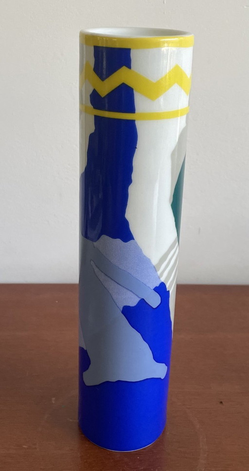 Vaso di design in porcellana - Porto di Vigo 100 anni 2008