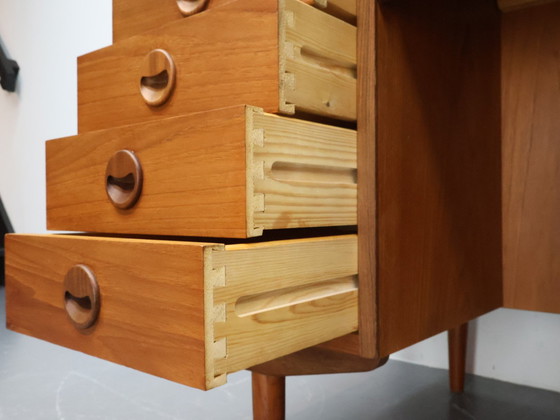 Image 1 of Deens bureau Dubbelzijdig Teak 