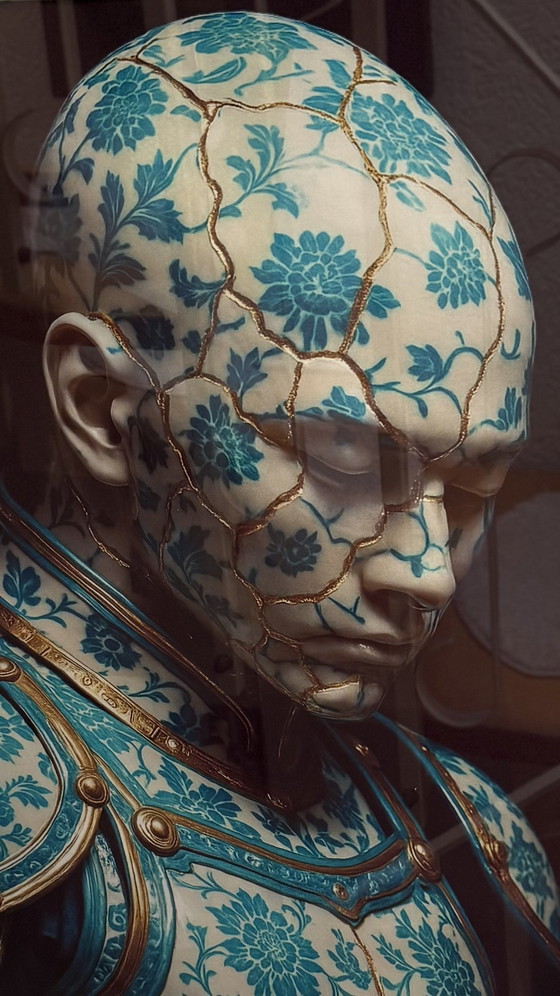 Image 1 of Murale Kintsugi Samurai di Rotan Hunt