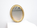 Vintage spiegel / hout glas / goud / rond Italie