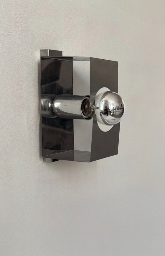 Image 1 of Applique vintage, metallo spazzolato, Francia, 1970