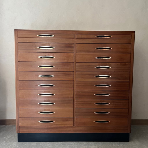 Meuble d'opticien vintage 70s
