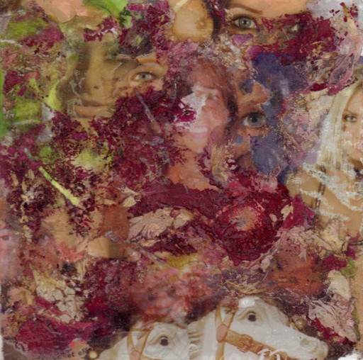 Impresión de collage sobre lienzo