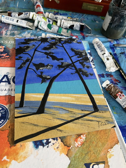 Gouache sobre cartulina. Tamaño 21x15 cm. A5