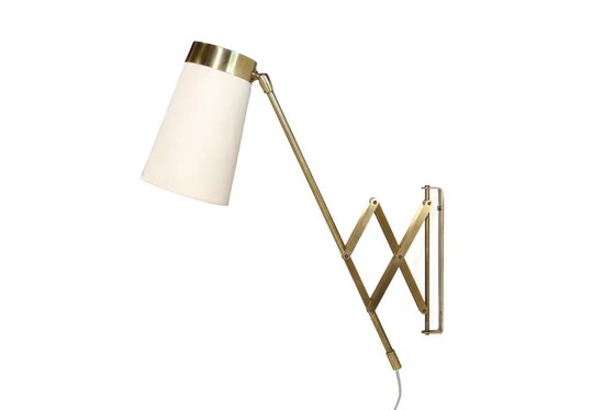 Brass wall lamp by Th. Valentiner, 1950 – Wall lights, Mid Century Modern (photo 3 of 6)