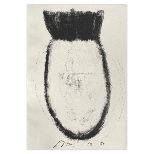 Lithographie signée de Michel Haas, Ananas, 1991 – lithos zeefdrukken, Paper