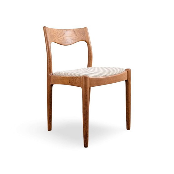 Set of 6 Original Midcentury Teak Danish Design MCM Chairs – Side chairs, Wood (photo 4 of 10)