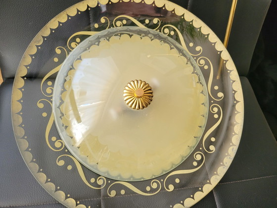 Image 1 of Vintage hanglamp toegeschreven aan Pietro Chiesa voor Fontana Arte - Italië