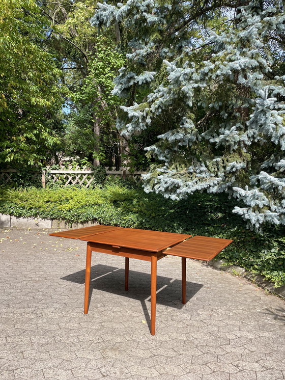 Image 1 of Mesa de comedor danesa de teca de Ansager AM Mobler