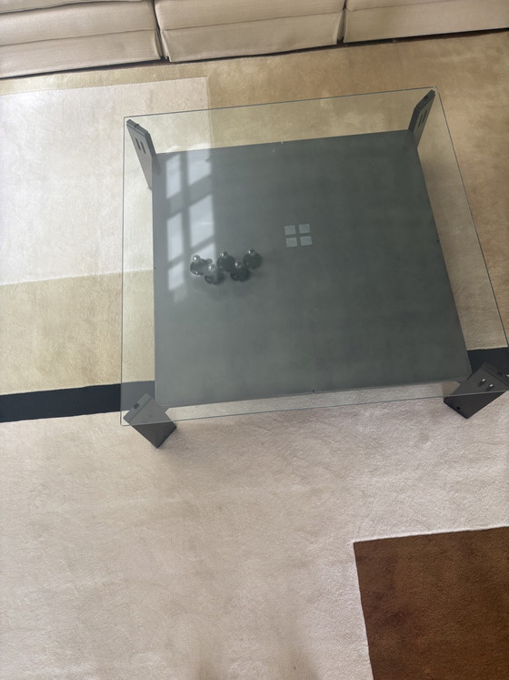 Tavolino Giorgetti con prolunga centrale e piano in vetro – Tavolini da caffè, Wood, Glass (photo 3 of 5)