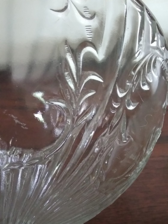 Image 1 of Mid-century pressed glass fruit bowl